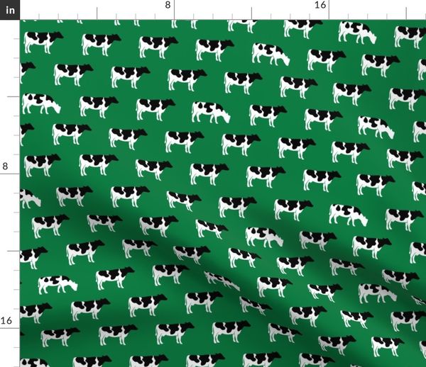 cows on green - farm fabric - Spoonflower