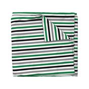 green and black  farm collection coordinate stripes