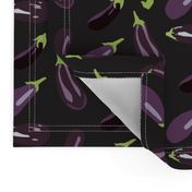 16-13E Eggplant Aubergine Vegetable Garden Purple Green Black _ Miss Chiff Designs