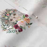 Paprika floral hedgehog 3"