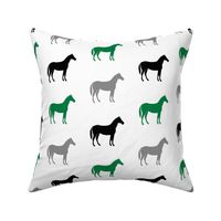 multi horses - green and black farm collection
