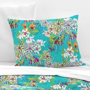 Orchid Jungle I Turquoise 250