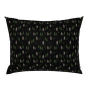 Sasquatch forest mythical animal fabric black