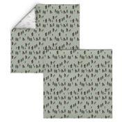 Sasquatch forest mythical animal fabric forest_green