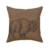 Bison Buffalo for Pillows