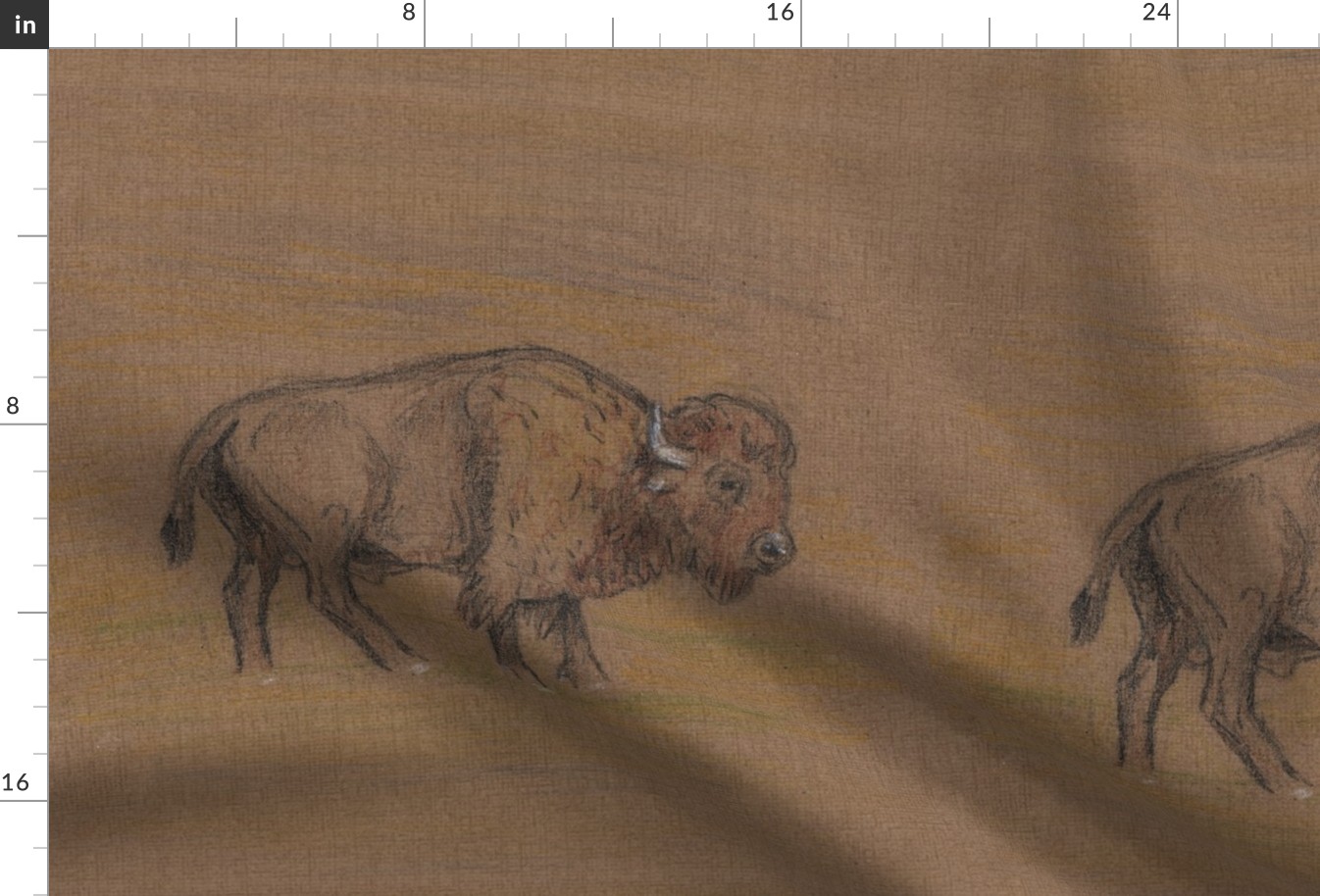 Bison Buffalo for Pillows