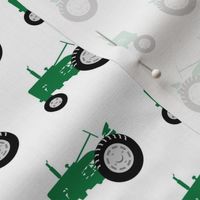 tractors - green and black coordinate