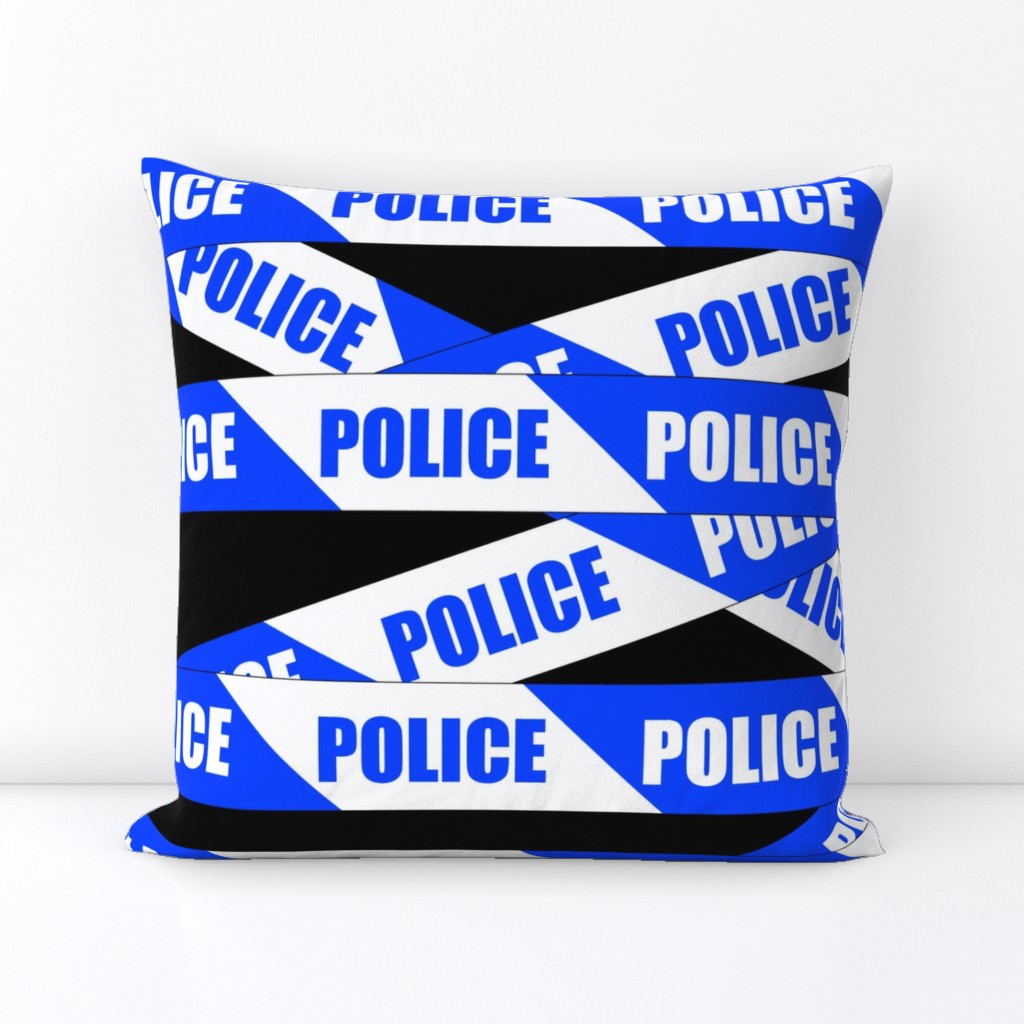 1 police blue white stripes stay out barricade notice warning barrier tape pop art caution novelty life sized jokes gags