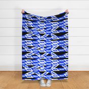 1 police blue white stripes stay out barricade notice warning barrier tape pop art caution novelty life sized jokes gags