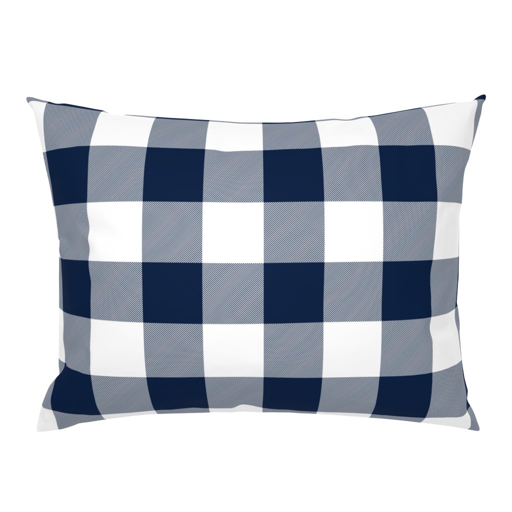 jumbo plaid (3") navy buffalo check