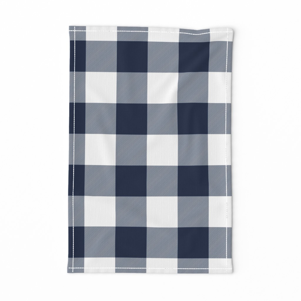 jumbo plaid (3") navy buffalo check