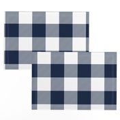 jumbo plaid (3") navy buffalo check