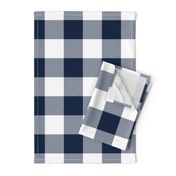 jumbo plaid (3") navy buffalo check