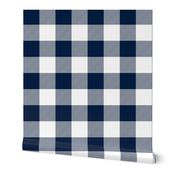 jumbo plaid (3") navy buffalo check