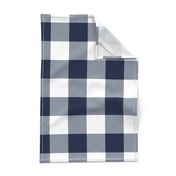 jumbo plaid (3") navy buffalo check