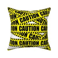 1 caution barricade construction notice warning danger hazard barrier police firefighter tape diagonal stripes life sized pop art novelty