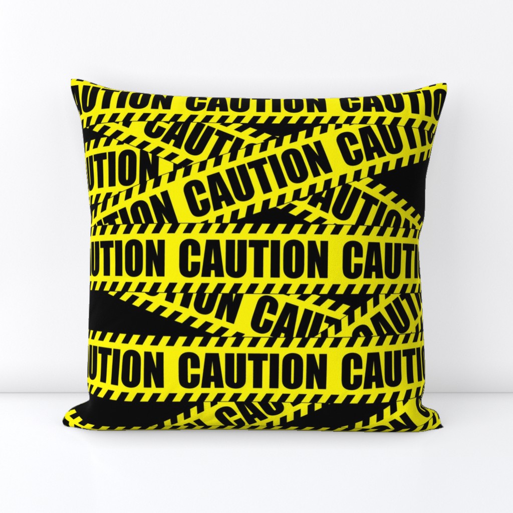 2 caution barricade construction notice warning danger hazard barrier police firefighter tape diagonal stripes life sized pop art novelty 