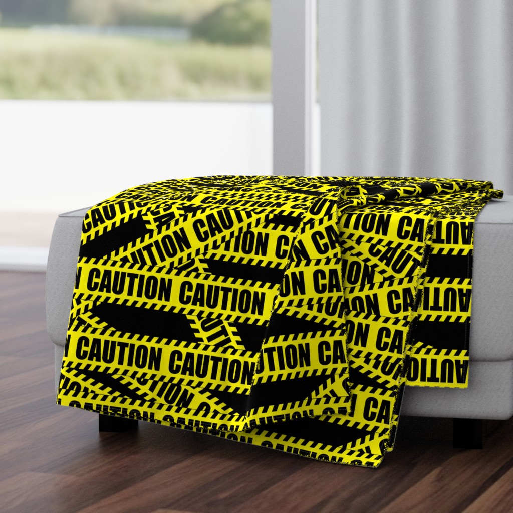 2 caution barricade construction notice warning danger hazard barrier police firefighter tape diagonal stripes life sized pop art novelty 