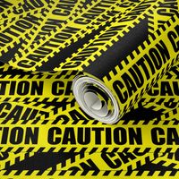 2 caution barricade construction notice warning danger hazard barrier police firefighter tape diagonal stripes life sized pop art novelty 