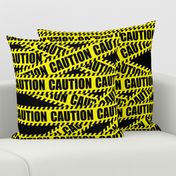 2 caution barricade construction notice warning danger hazard barrier police firefighter tape diagonal stripes life sized pop art novelty 