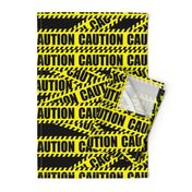 2 caution barricade construction notice warning danger hazard barrier police firefighter tape diagonal stripes life sized pop art novelty 