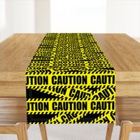 2 caution barricade construction notice warning danger hazard barrier police firefighter tape diagonal stripes life sized pop art novelty 