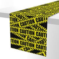 2 caution barricade construction notice warning danger hazard barrier police firefighter tape diagonal stripes life sized pop art novelty 