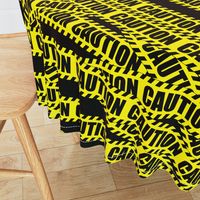 2 caution barricade construction notice warning danger hazard barrier police firefighter tape diagonal stripes life sized pop art novelty 