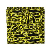 2 caution barricade construction notice warning danger hazard barrier police firefighter tape diagonal stripes life sized pop art novelty 