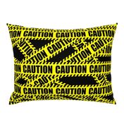 2 caution barricade construction notice warning danger hazard barrier police firefighter tape diagonal stripes life sized pop art novelty 