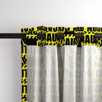 2 caution barricade construction notice warning danger hazard barrier police firefighter tape diagonal stripes life sized pop art novelty 