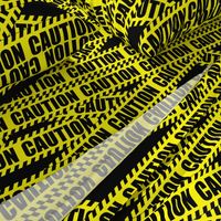 2 caution barricade construction notice warning danger hazard barrier police firefighter tape diagonal stripes life sized pop art novelty 