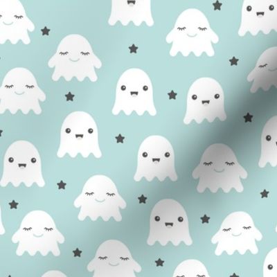 Kawaii love ghosts and stars halloween fright night horror lovers design gender neutral