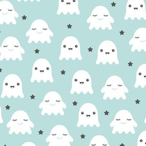 Kawaii love ghosts and stars halloween fright night horror lovers design gender neutral