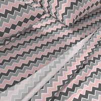 farm coordinate - traditional chevron - pink grey 