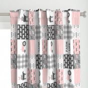 farm life wholecloth - woodgrain - pink and grey farm fabrics (90)