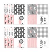 farm life wholecloth - woodgrain - pink and grey farm fabrics (90)