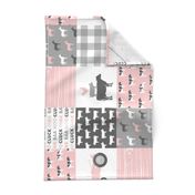 farm life wholecloth - woodgrain - pink and grey farm fabrics (90)