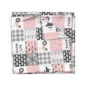 farm life wholecloth - woodgrain - pink and grey farm fabrics (90)