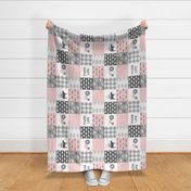 farm life wholecloth - woodgrain - pink and grey farm fabrics (90)