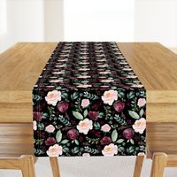 8" Wild at Heart Florals / Black