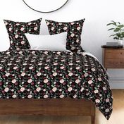 8" Wild at Heart Florals / Black