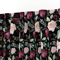 8" Wild at Heart Florals / Black