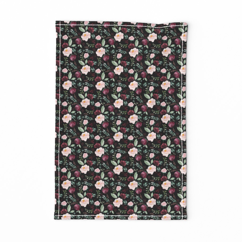 4"  Wild at Heart Florals / Black