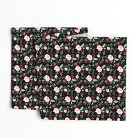 4"  Wild at Heart Florals / Black