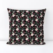 4"  Wild at Heart Florals / Black