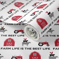 farm life is the best life - black and red farm collection