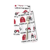 farm life is the best life - black and red farm collection