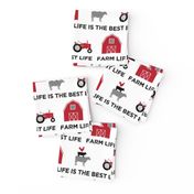 farm life is the best life - black and red farm collection