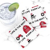 farm life is the best life - black and red farm collection